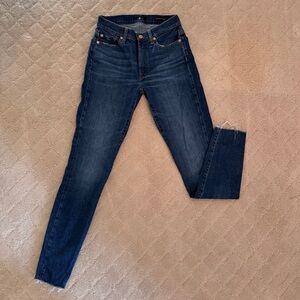 7 For All Mankind High Waist Ankle Skinny